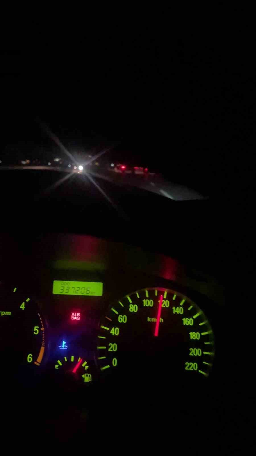 Hatay'da kamyon yarışı kamerada