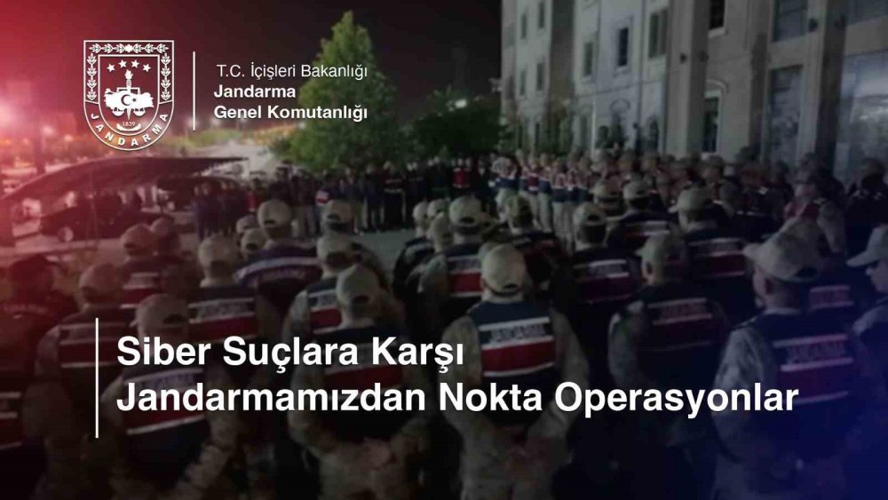 Konya dahil 8 ilde internet dolandırıcılarına jandarma darbesi