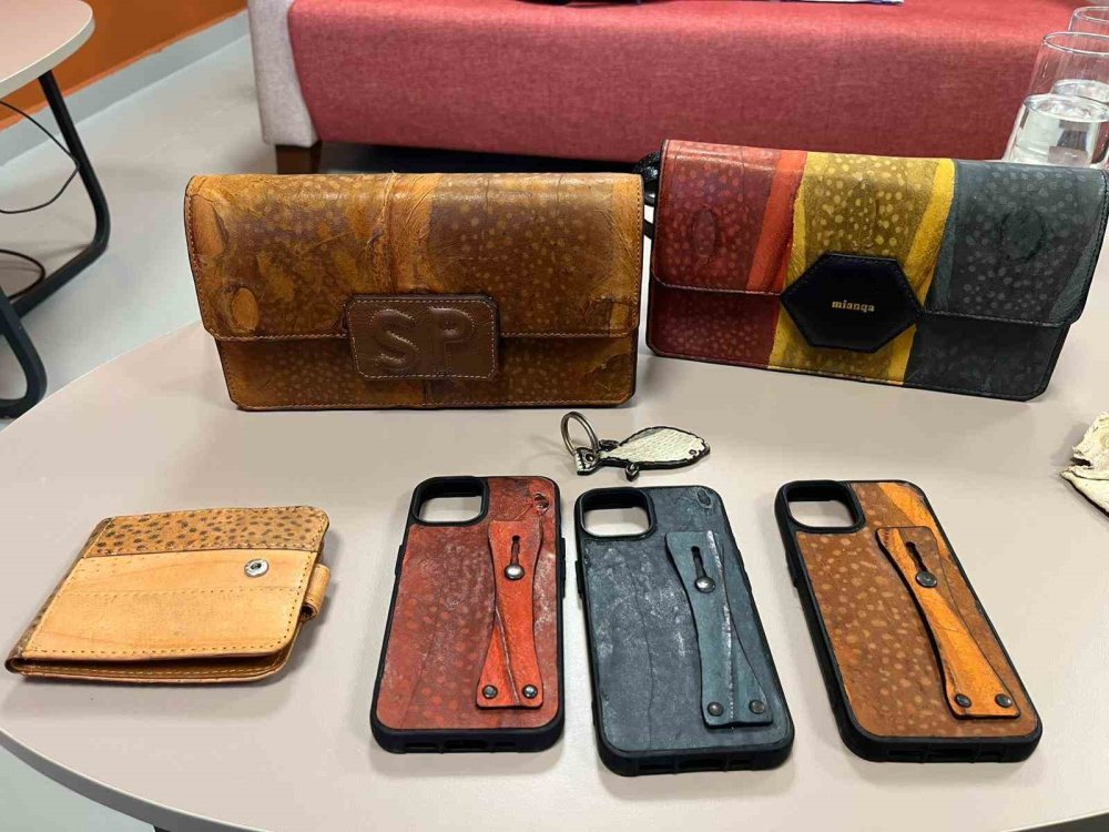 Alanya'da balon balığından ayakkabı ve çanta yaptılar yasaya takıldılar