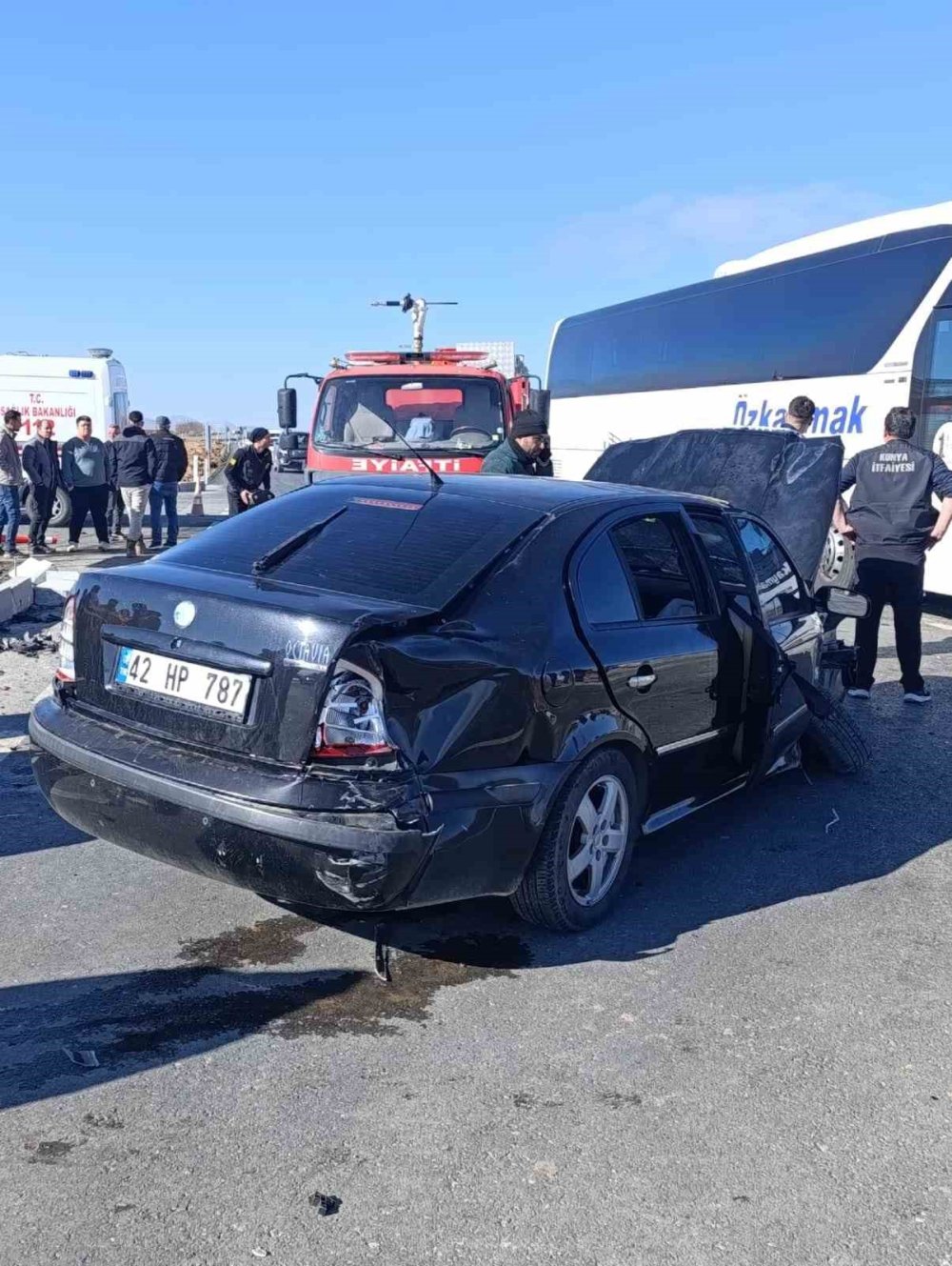 Hüyük Çukurkent Kavşağı’nda kaza