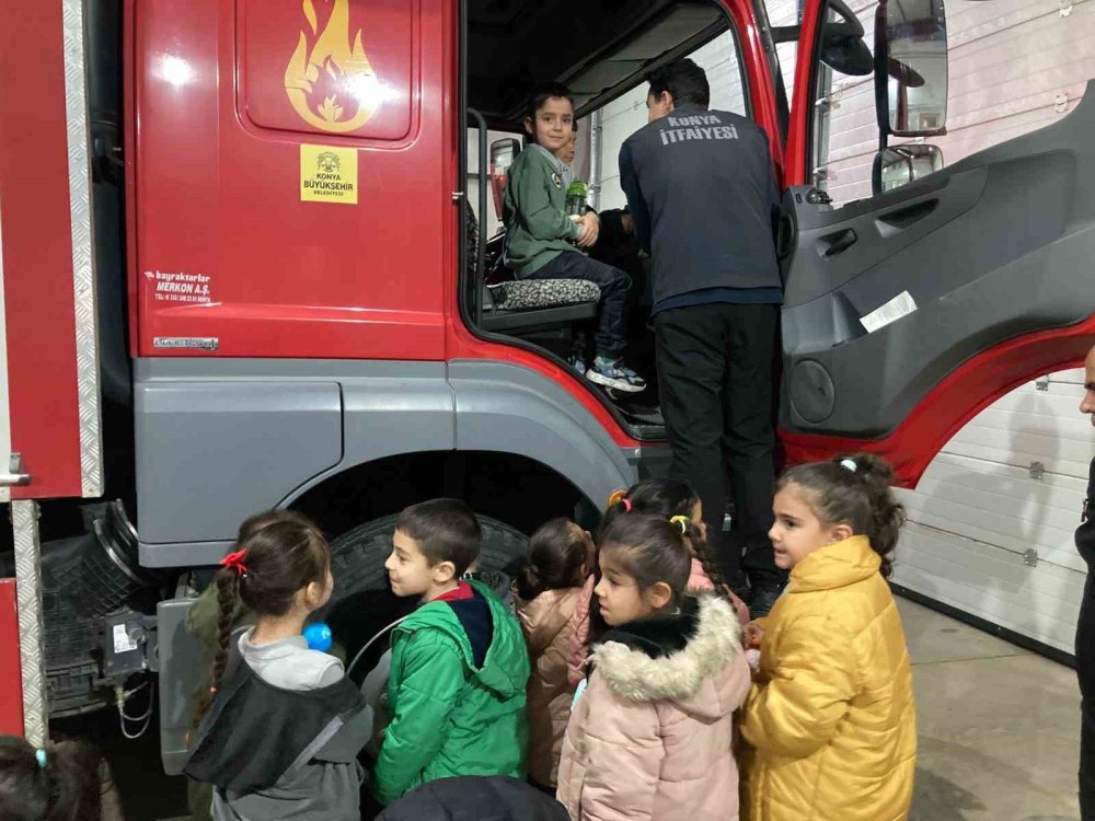 Konya'da miniklere büyük ders