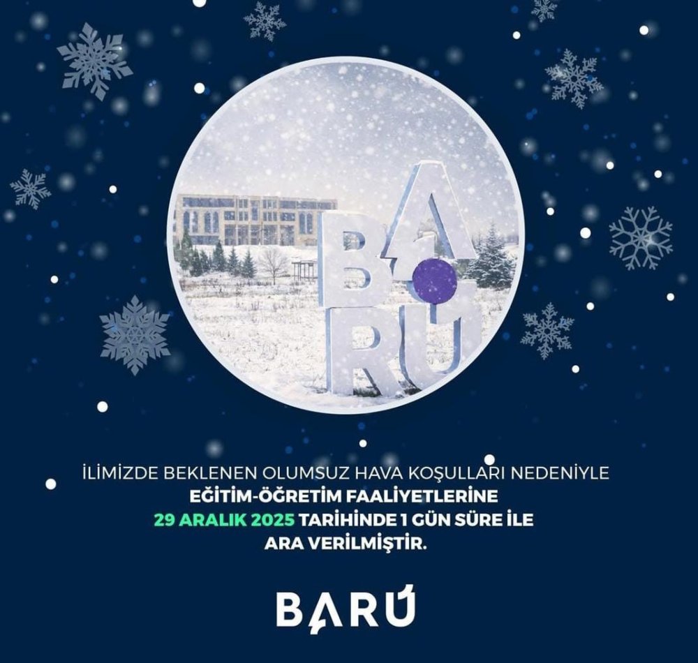 Bartın Üniversitesi Tatil Edildi