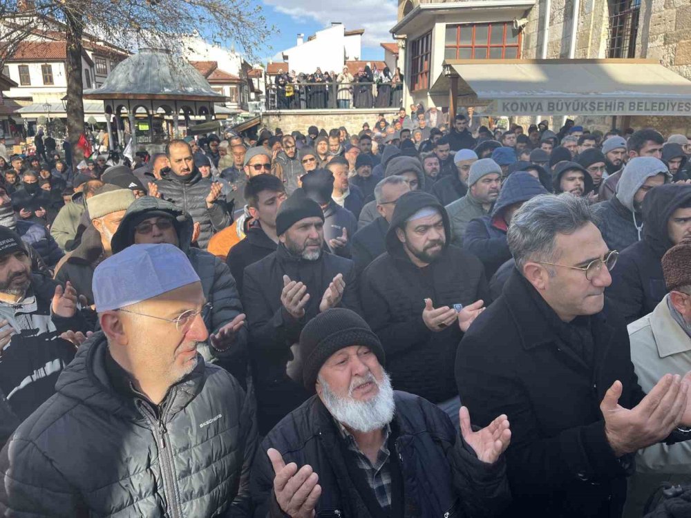 Konya’da Ebu Ubeyde ve Gazze şehitleri için gıyabi cenaze namazı