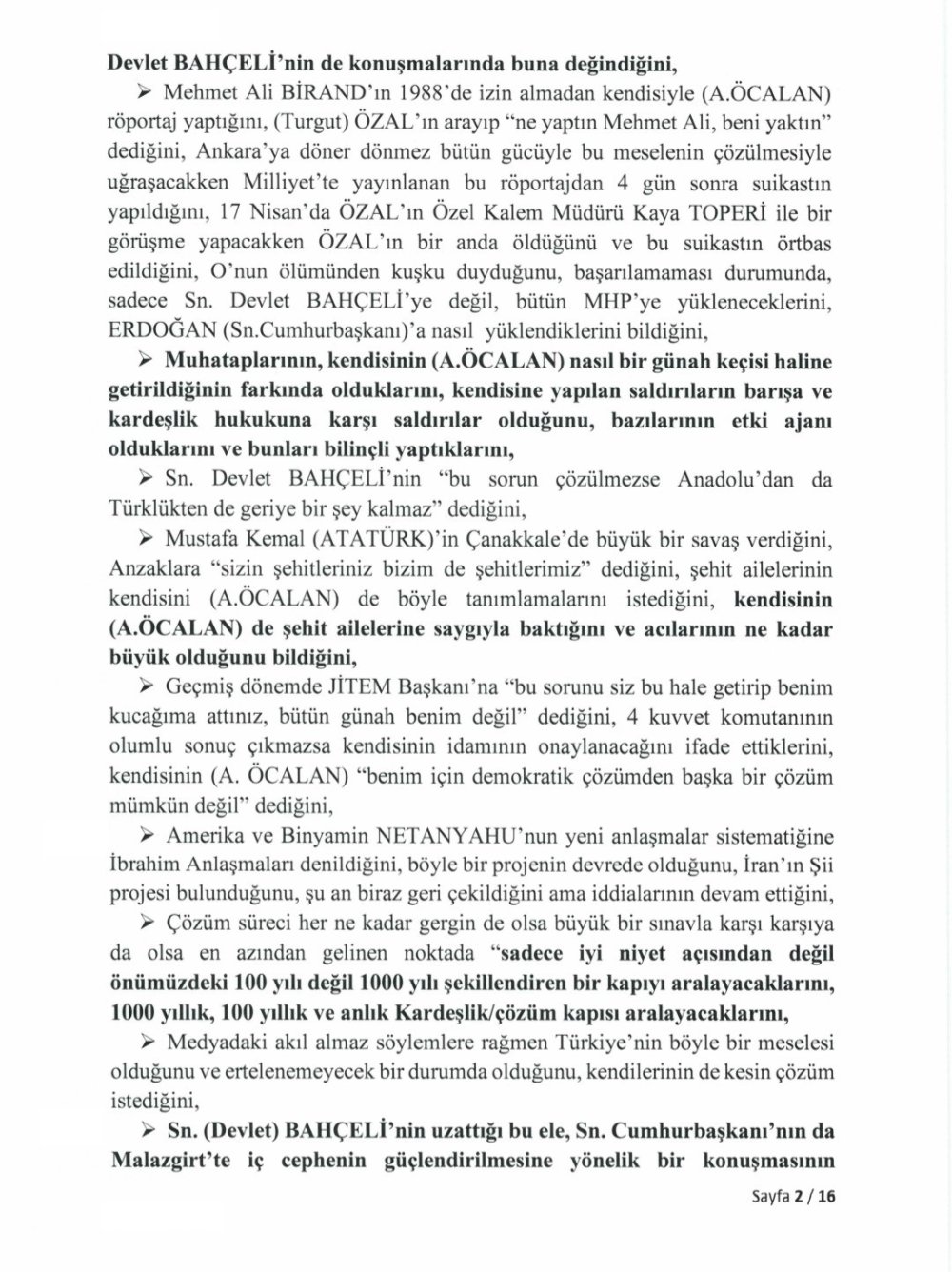 TBMM, İmralı görüşmesinin tutanaklarını yayımladı