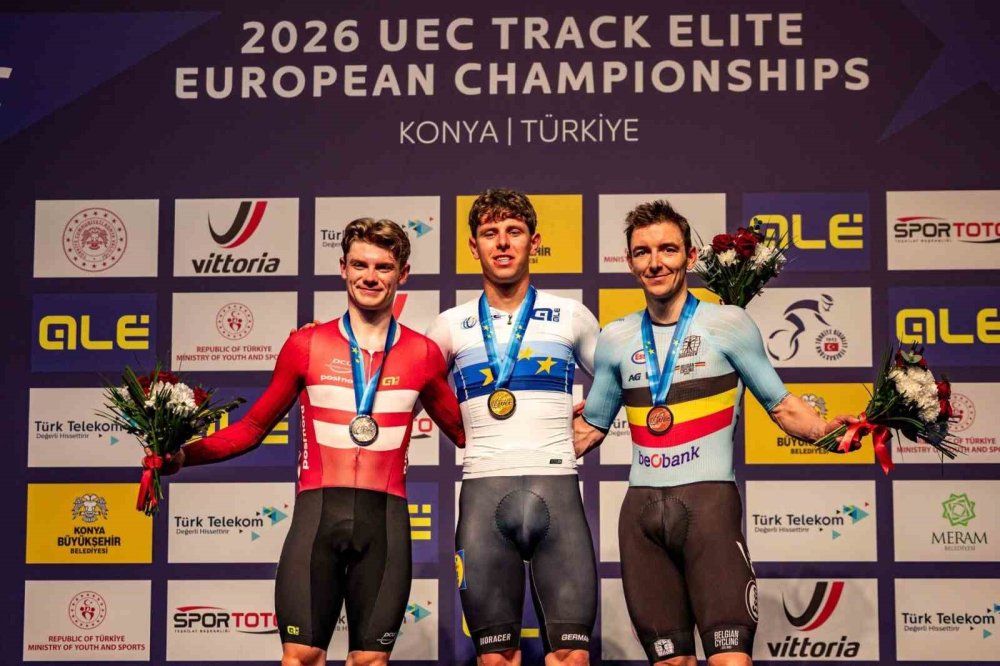 Konya Velodromu’nda Avrupa Pist Bisikleti’nde Rekor Gecesi