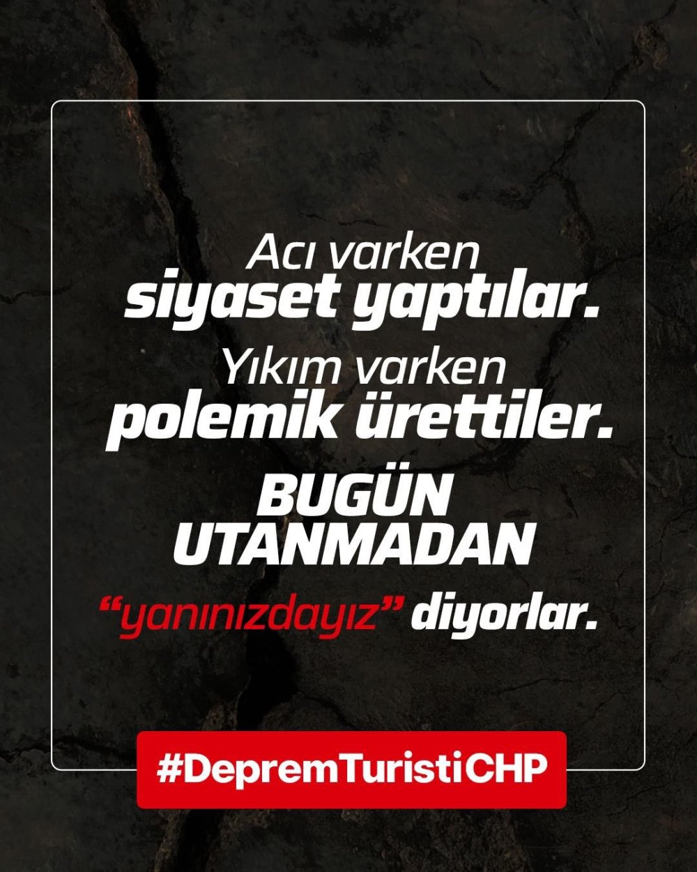 CHP'ye ağır tepki! Utanmadan Yanınızdayız Diyorlar
