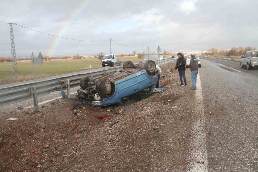 Beyşehir yollarında kaza zinciri! 1’i ağır 7 yaralı