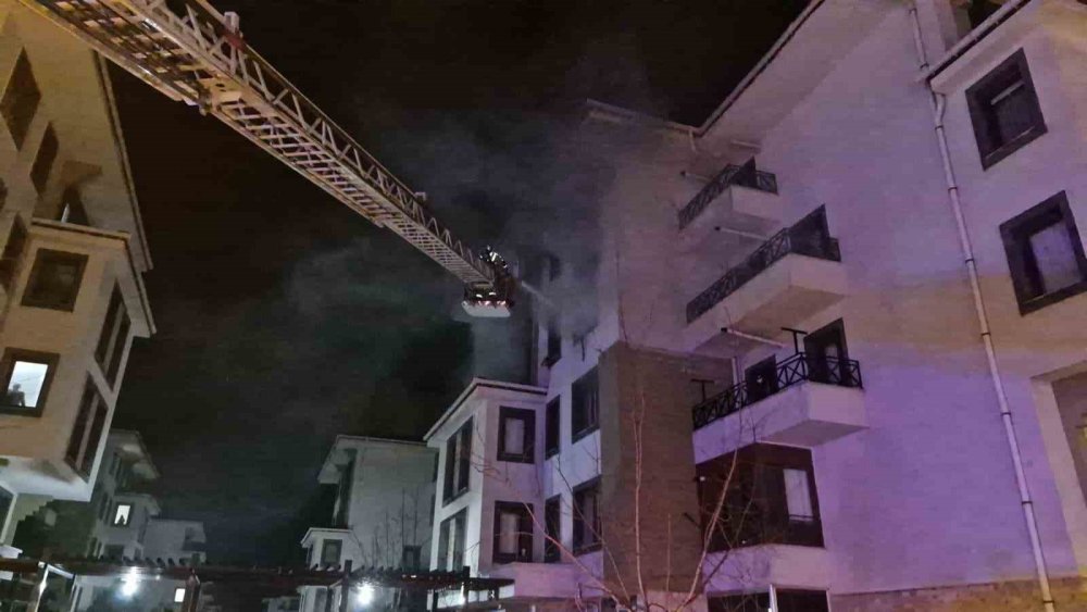 Karaman TOKİ'de korku dolu gece! Evi ateşe verdi