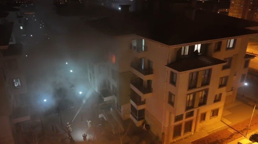 Karaman TOKİ'de korku dolu gece! Evi ateşe verdi