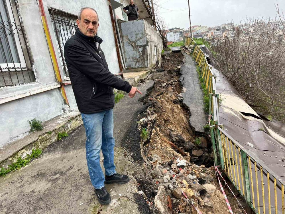 Yol çöktü, vatandaş endişeli! 16 yıldır korktukları başlarına geldi