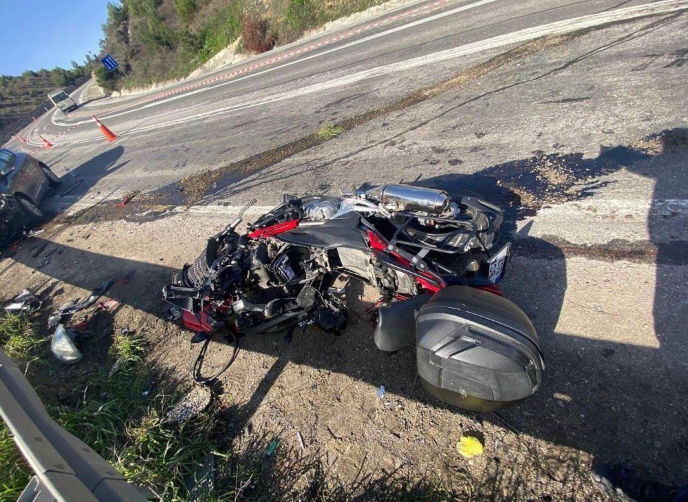 Motosiklette ölüm böyle geldi