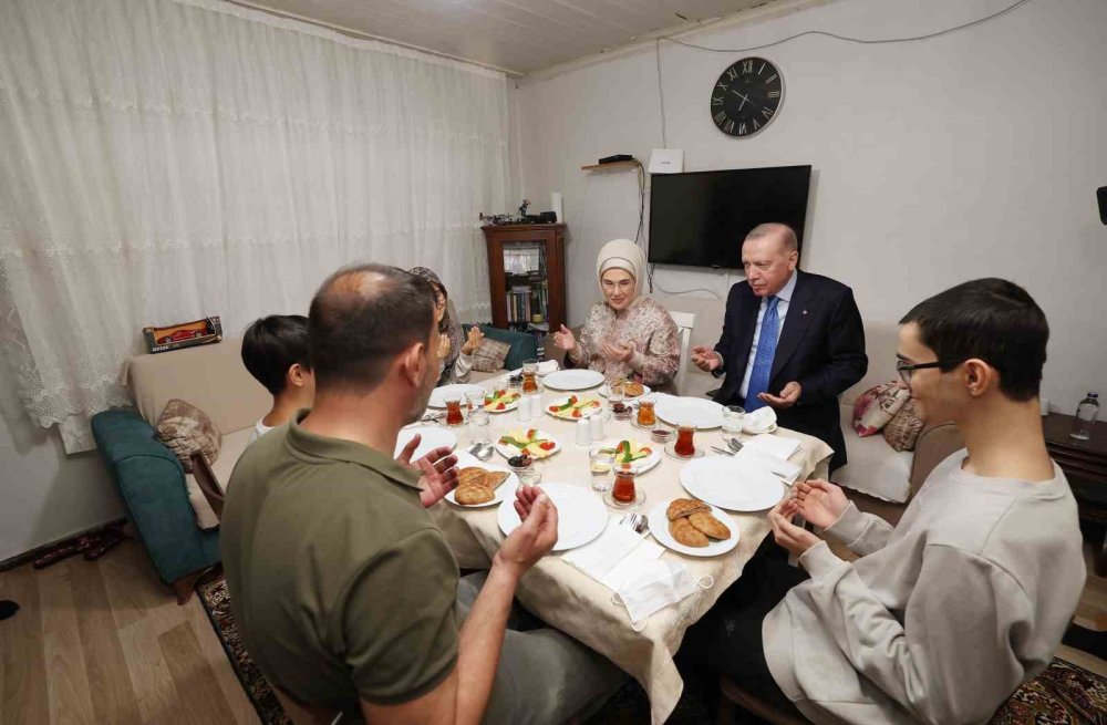 Kayacık ailesi iftarda Erdoğan'ı ağırladı