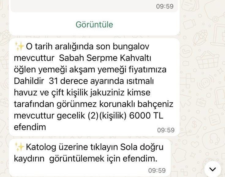 Yine Bungalov Tuzağı: 28 Bin 800 TL’lik Vurgun