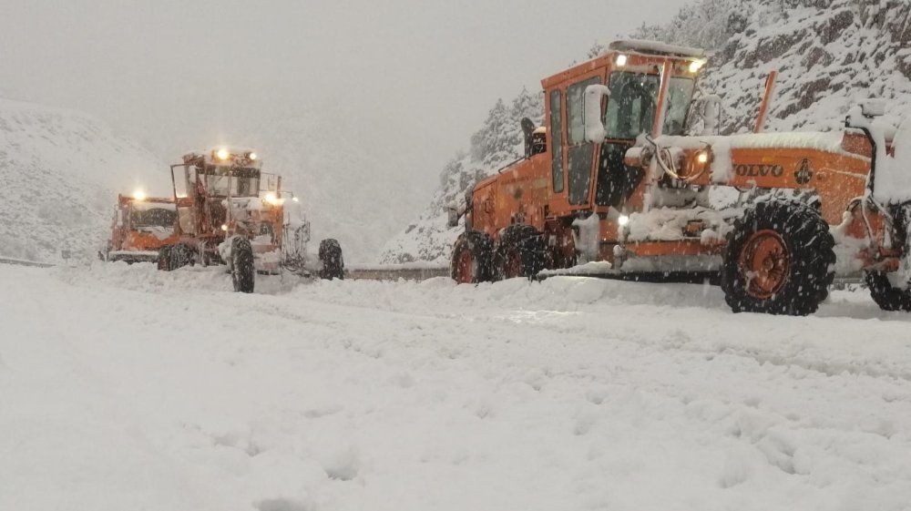 Alacabel yine kar altında! 10 santime ulaştı
