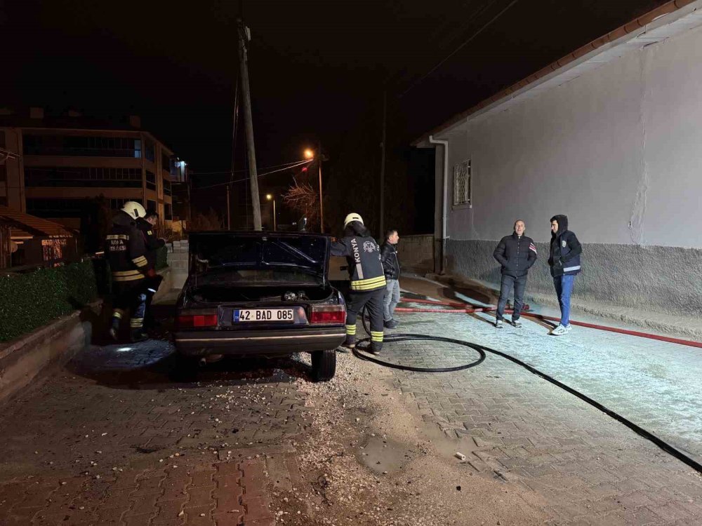 Kontağı kapatıp evine gitti aracı yandı