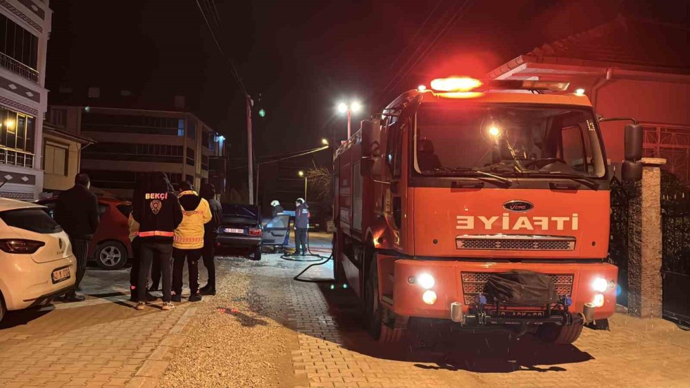 Kontağı kapatıp evine gitti aracı yandı