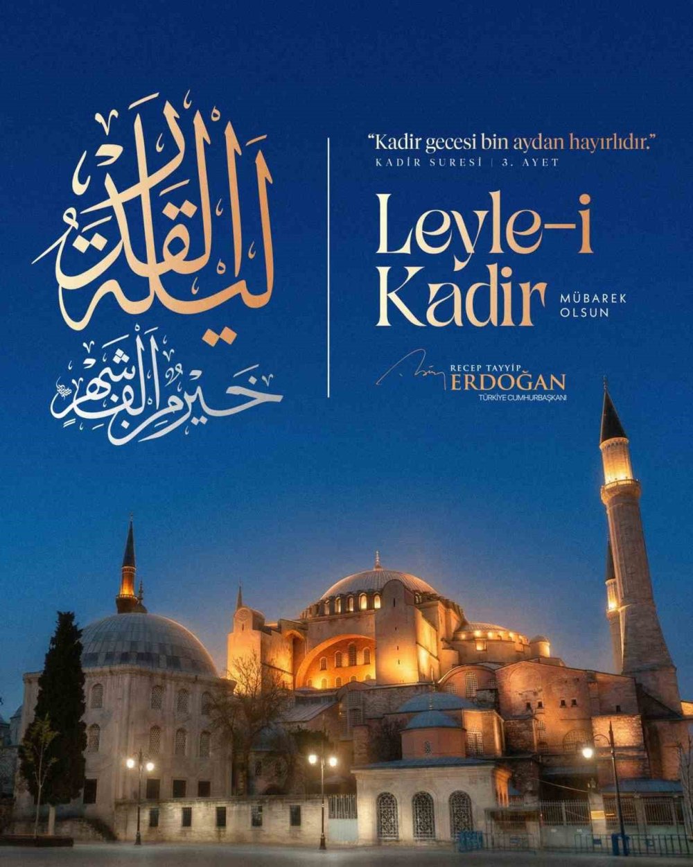 Erdoğan’dan Kadir Gecesi Mesajı! “Gecemiz Mübarek Olsun”