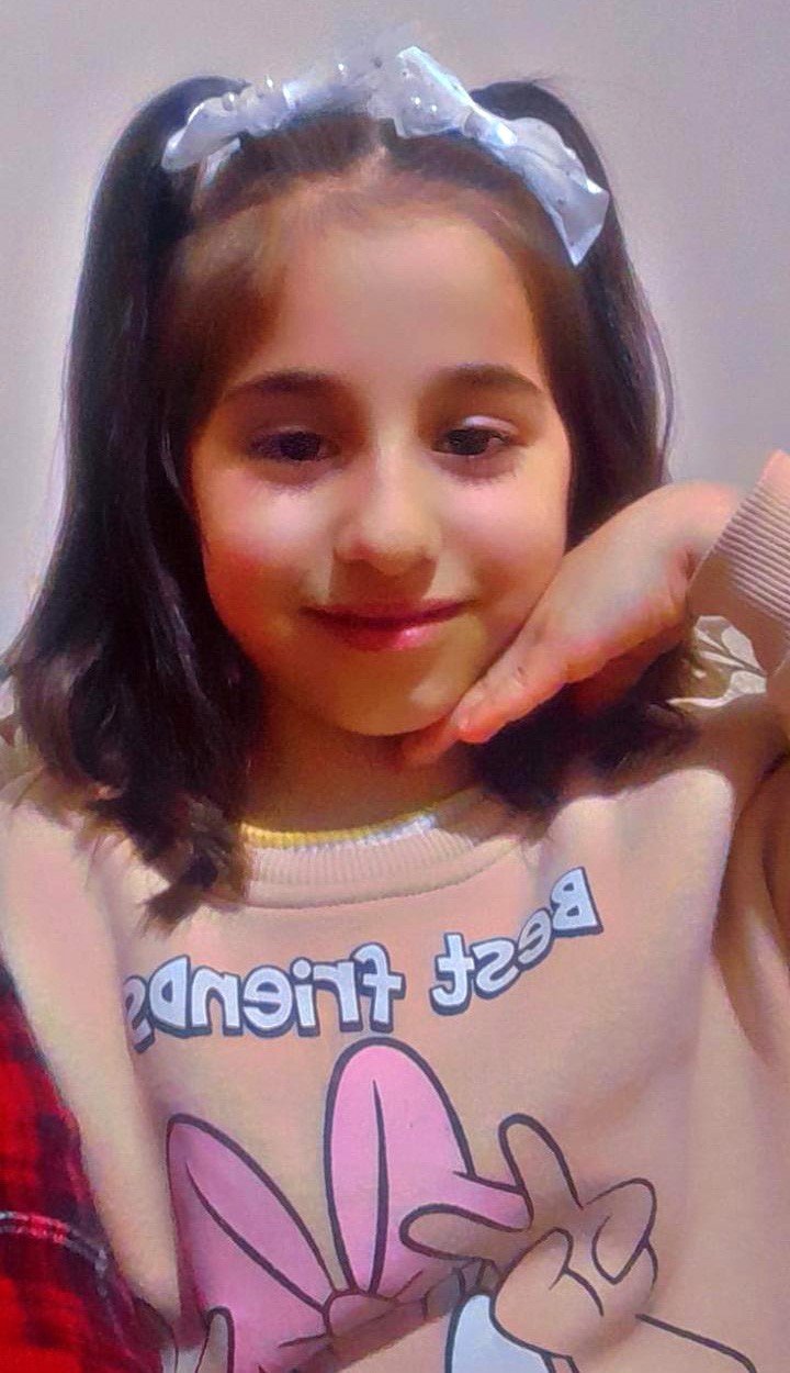 Babadan küçük kızına acı dolu veda