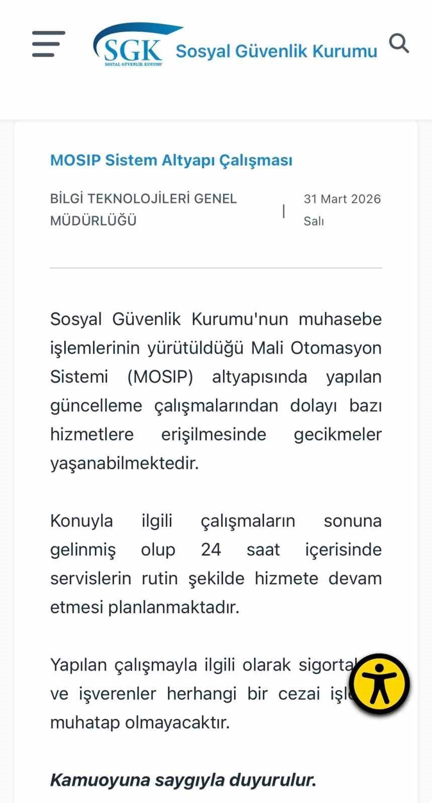 SGK bilgisayar sistemindeki arıza sebebiyle borçların son ödeme tarihini uzattı