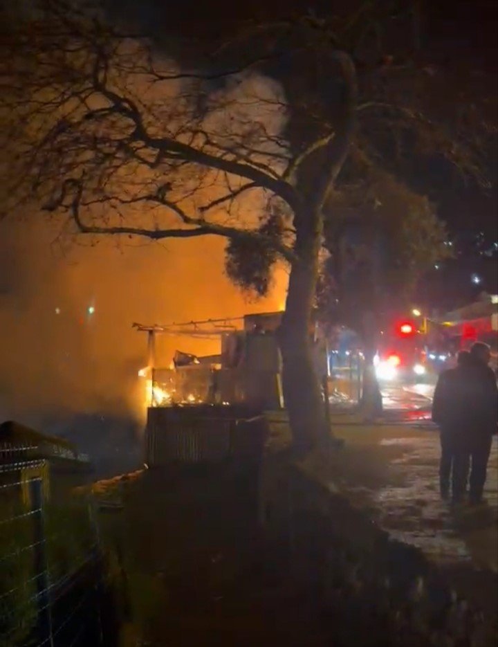 Kurşunlu Sahili’nde yangın paniği