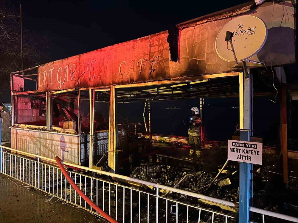 Kurşunlu Sahili’nde yangın paniği