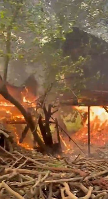 Alanya Akçatı'da ev yangını