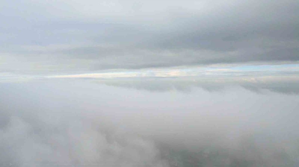 Bursa'da bulutlar alçağa indi