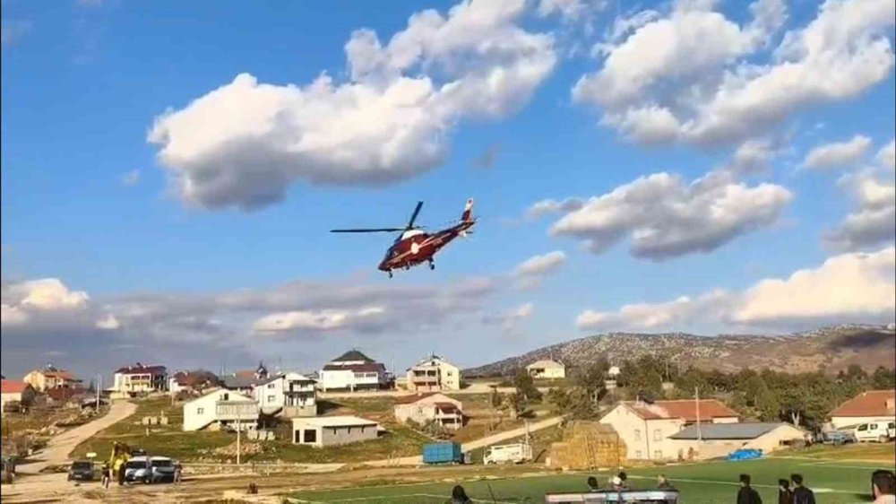 Tarlada Dehşet Anları: Yaralı Çiftçi İçin Hava Ambulansı