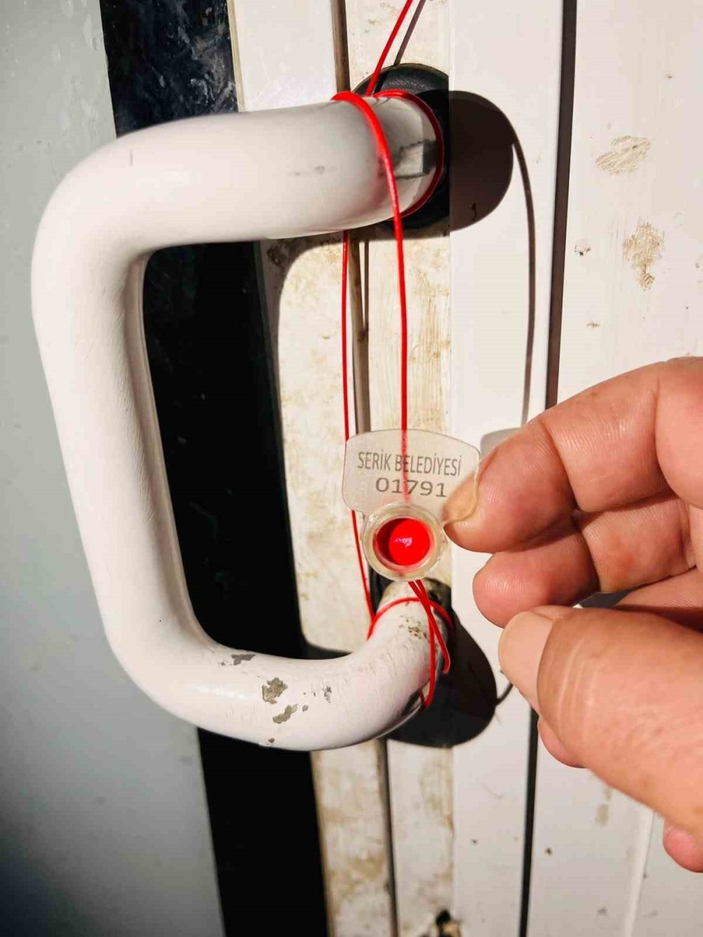 Kasap dükkanında mide bulandıran görüntü