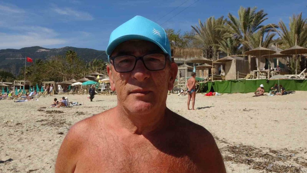 Alanya'da karpuz kabuğu denize düştü