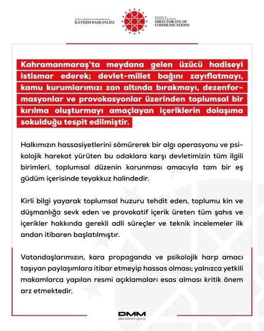 DMM'den "Kirli Bilgi" Uyarısı: Adli Süreç Başlatıldı