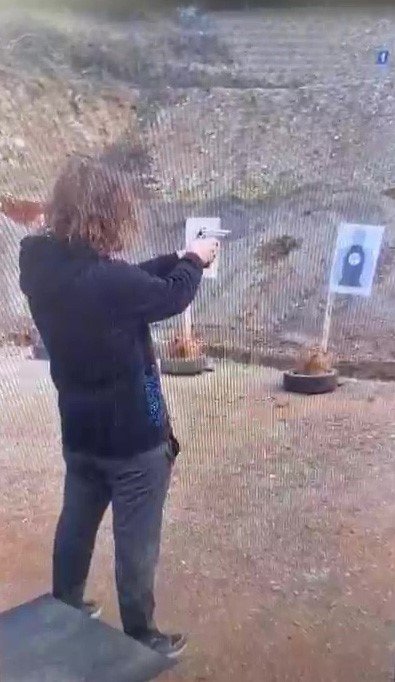 Poligonda atış görüntüleri ortaya çıktı