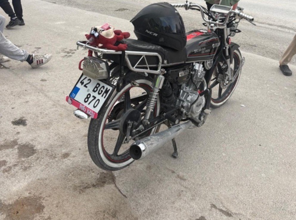 Karapınar’da otomobil ile motosiklet çarpıştı: 1 yaralı