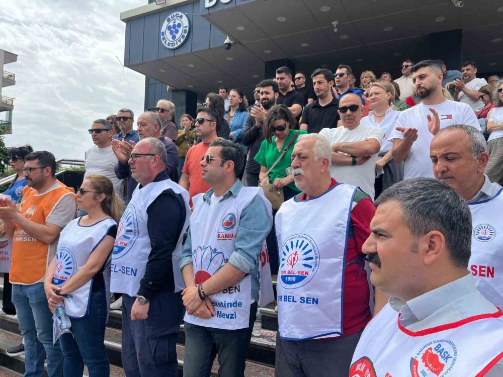 Buca Belediyesi’nde memurların eylemi sürüyor: Özgür Özel’e seslerini duyuracaklar