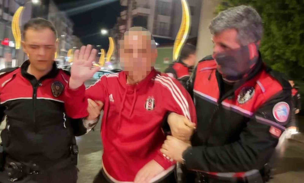 Alkollü Sürücü Akıl Tutulması Yaşadı! Polise Sarılıp Saklanmaya Çalıştı
