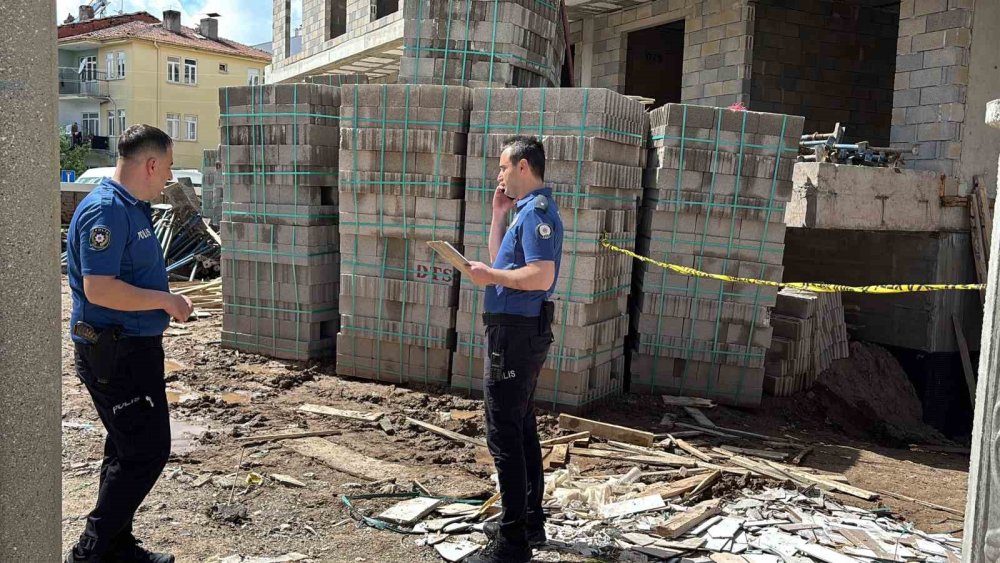 Aksaray'da inşaatta kaza