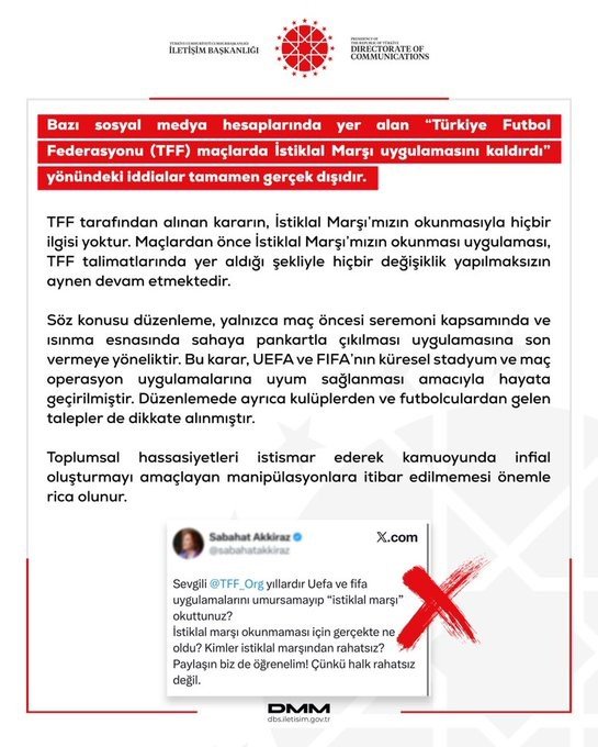 Maçlarda İstiklal Marşı Kaldırıldı mı? TFF Kararının Aslı Nedir?
