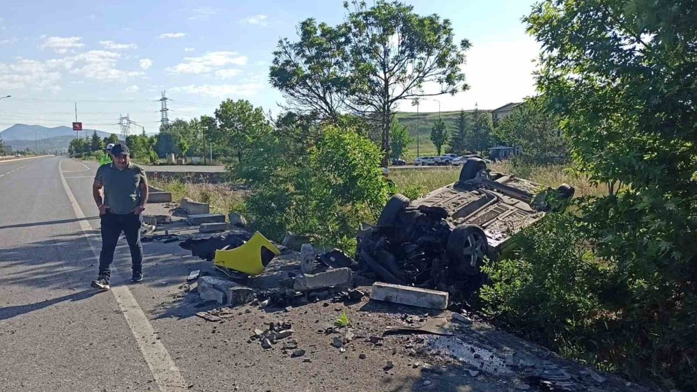 Seydişehir Bölge Trafik Önünde Kaza: Takla Atan Araçtan Sağ Çıktı