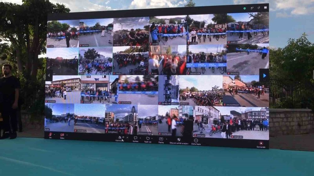 Konya Pedal Çevirdi: Kılıçarslan Meydanı’ndan 31 İlçeye Canlı Bağlantı