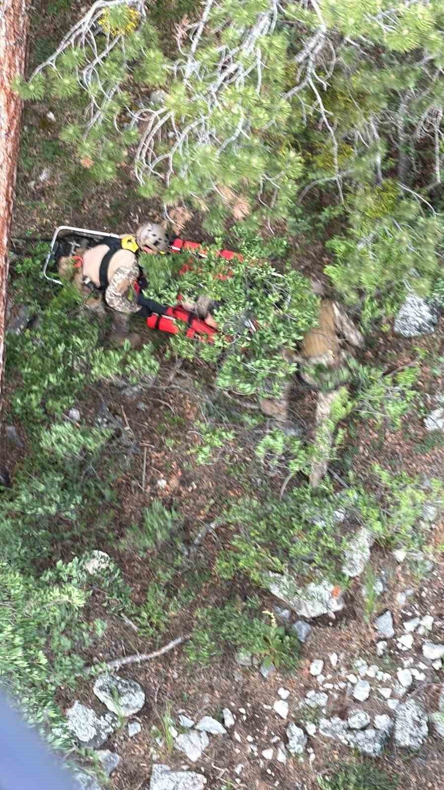 Ankara'dan kalkan helikopter Çorum'da can kurtardı