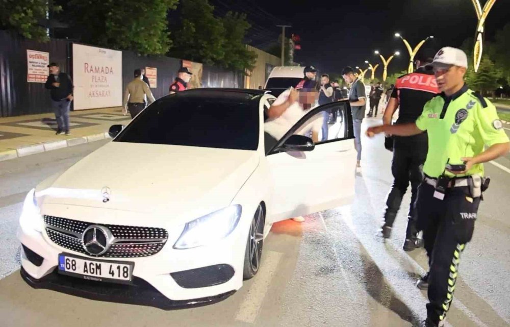 Aksaray’da ehliyetsiz sürücüye 202 bin lira ceza