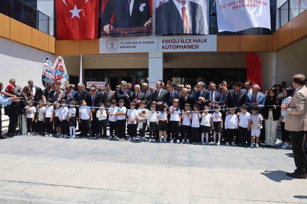 Konya'da Eğitime Dev Yatırım: Ereğli Halk Kütüphanesi Hizmete Girdi
