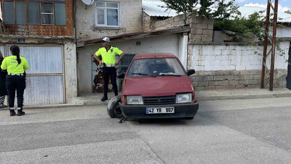Konya Meram’da Sigortasız Sürücünün Tehlikeli Kaçışı