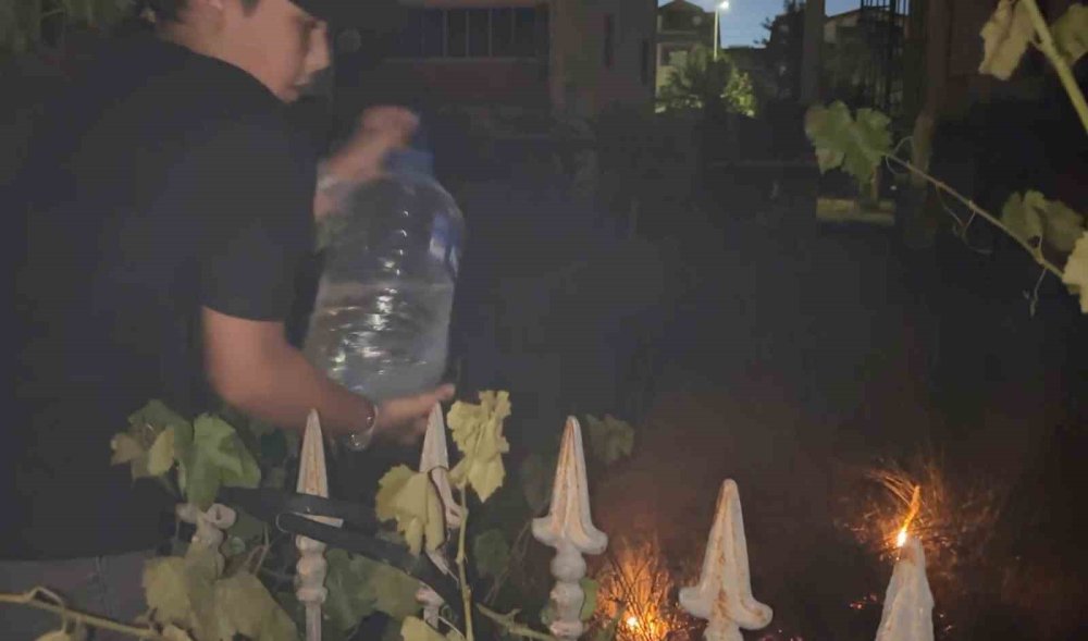 Kreşte yangın çıktı, çocuklar bidonlarla koştu