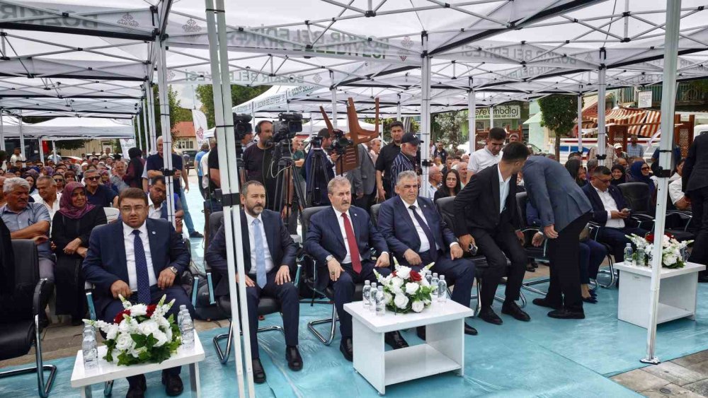 BBP Lideri Konya'ya geldi açılış yaptı gitti