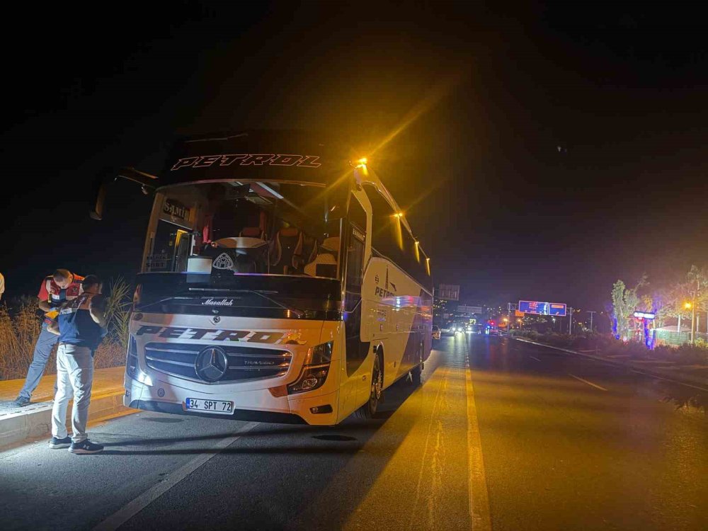 Alanya'da ecel onu yol ortasında yakaladı