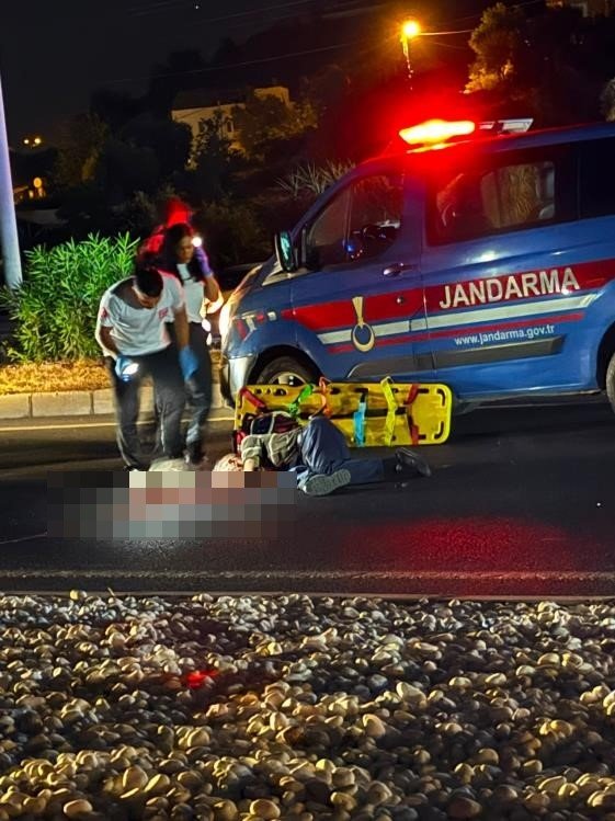 Alanya'da ecel onu yol ortasında yakaladı