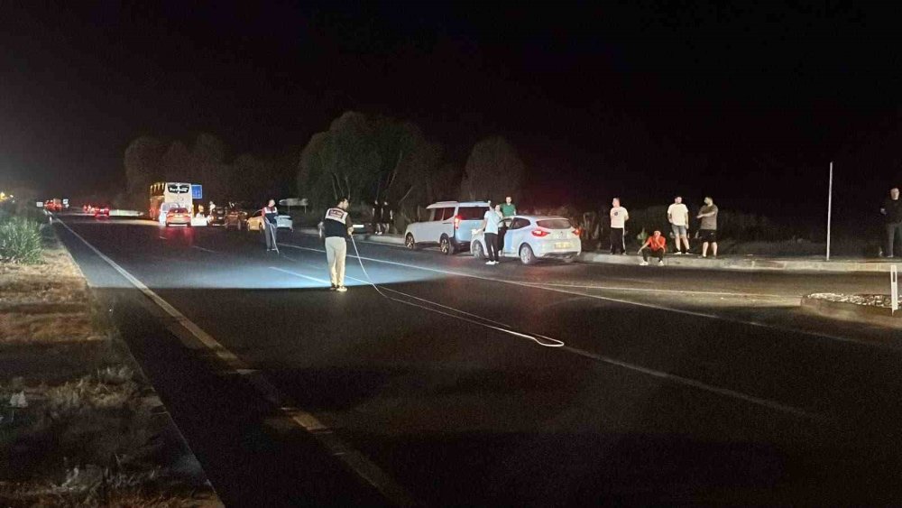Alanya'da ecel onu yol ortasında yakaladı