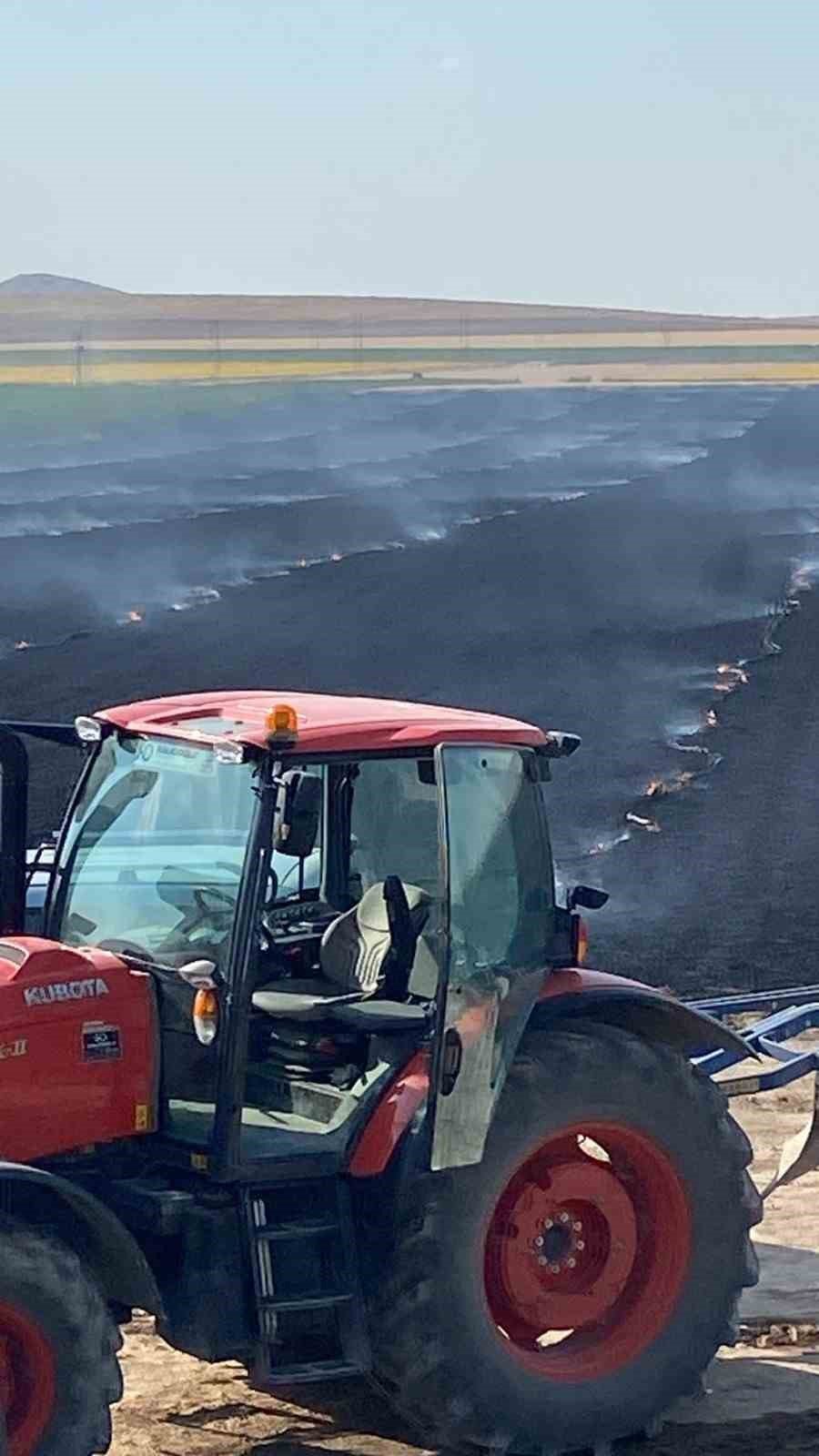 Konya’da Trafo Faciası: Bir Kıvılcım 500 Dekarı Yuttu
