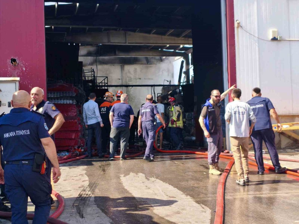 Ankara'da büyük korku! Kimyasal fabrikasında yangın